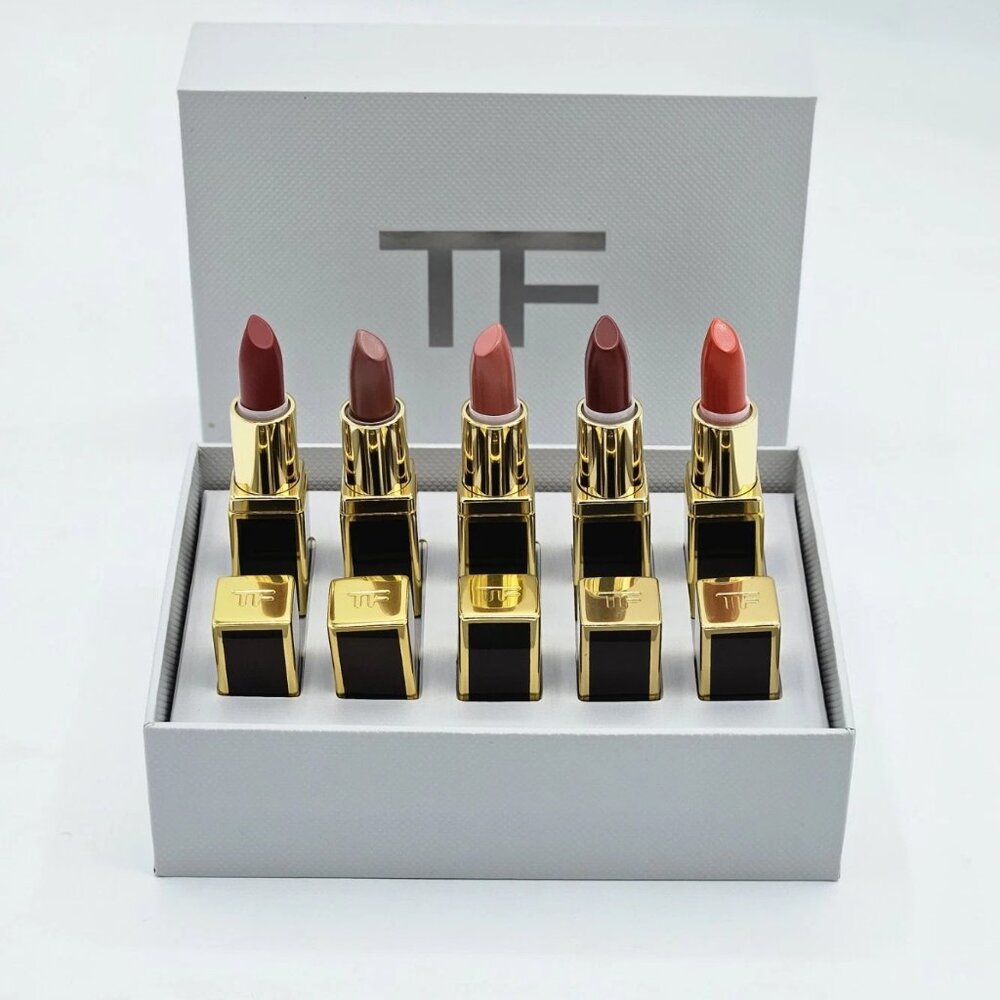 Tom Ford Mini Deluxe Lipstick Set-Pussycat,Scarlet,Casablanca,Pink-5pc-BOXED-NEW - Picture 8 of 14